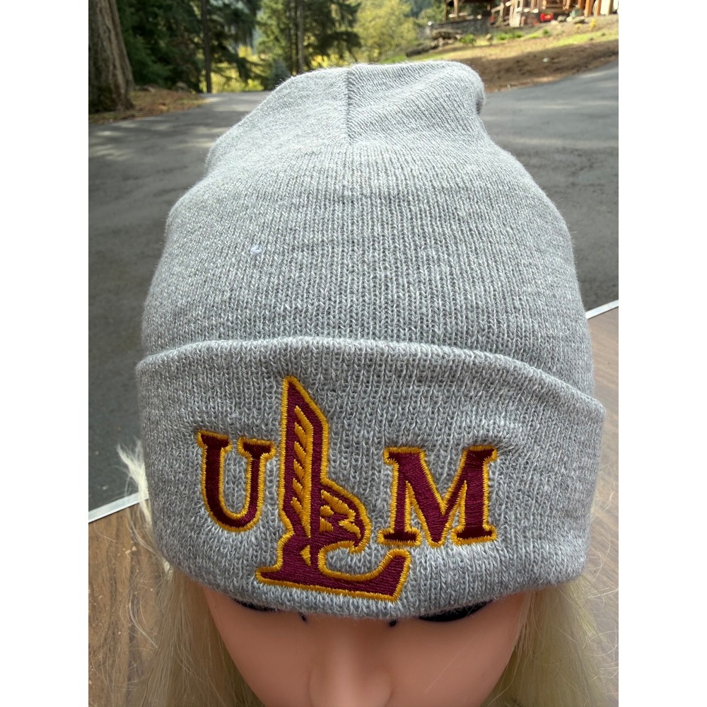 UMass Minutemen Legacy Knit Cuffed Beanie Gray Adult OS NWT